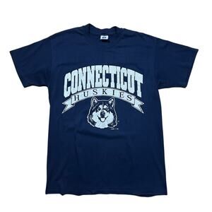Vintage 90s Connecticut Huskies Logo 7 Graphic Tee Single Stitch T-Shirt